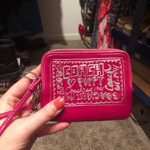 Coach Poppy wristlet
